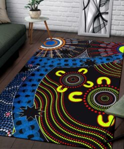 Allculture Aboriginal Area Rug - Aboriginal Dream River